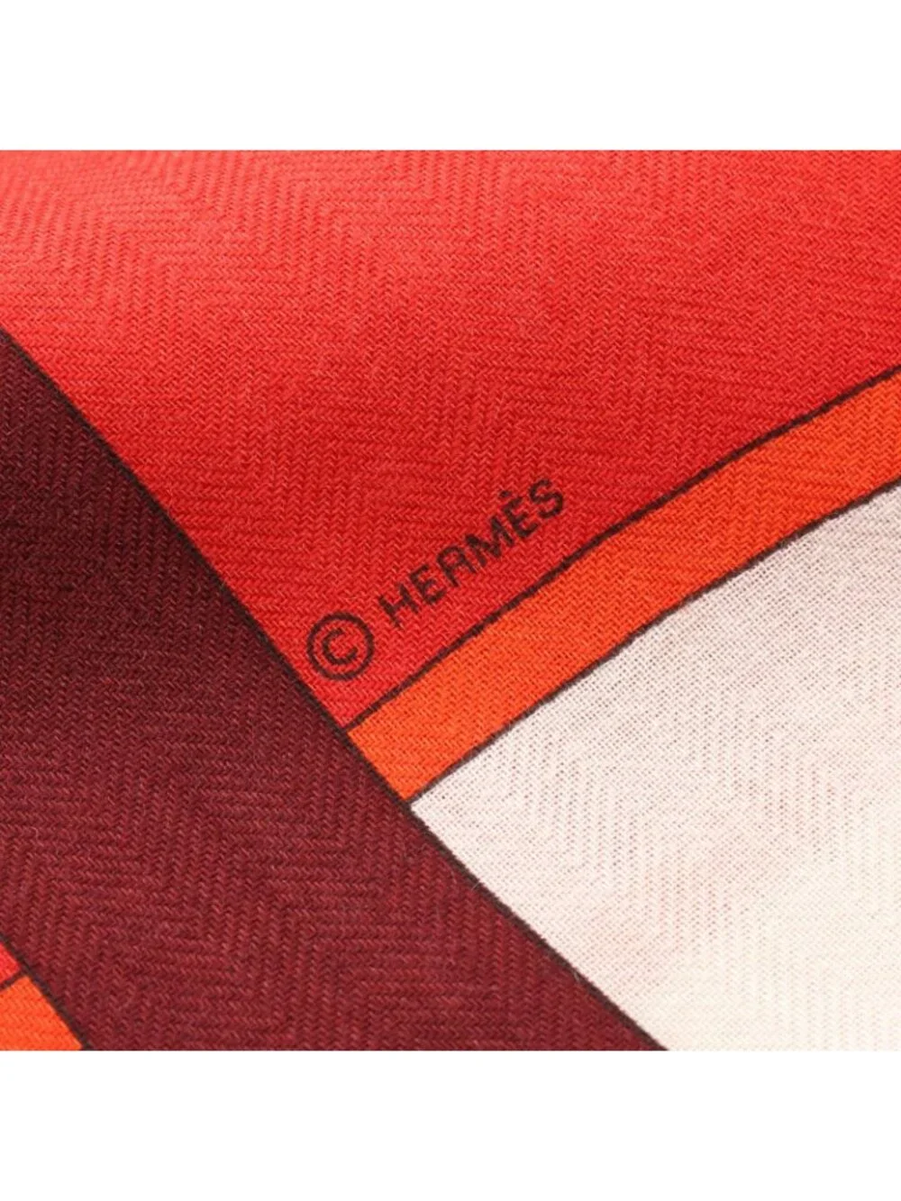 ★SOLD★ Hermes Scarf Triangle Jean Arcs en Ciel Silk - Picture 2 of 5